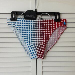 Andrew Christian Swim Brief--Red & Blue Spots